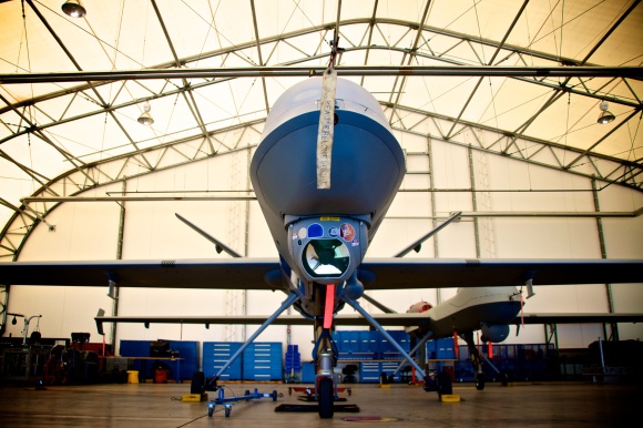 CBP drone in hanger
